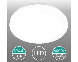LED Badkamerlamp - Plafondlamp - IP54 - Ø25.5cm - 4000K Neutraal wit - badkamerverlichting