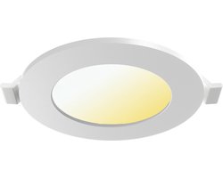 LED Downlight Inbouwspot - Brinton Thin - 3W 220lm 120° Bundelhoek - Aanpasbare Lichtkleur 3000K-4000K-6500K - IP40 - Rond - Wit - Ø85mm Buitenmaat - Ø70mm Zaagmaat