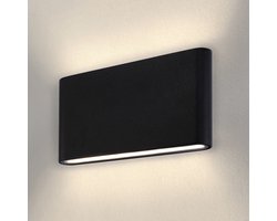 Ledvion - LED Wandlamp - 3000K - 12W - IP54 - Zwart - Mira M