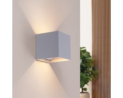 Ledvion - Oplaadbare USB Wandlamp Grijs - Bewegingssensor - 3000K - 120L - IP44 - Zwart - 4400mAh