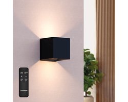 Ledvion - Oplaadbare USB Wandlamp Zwart - Bewegingssensor - 2700K - 150 Lumen - IP44 - Aluminium - 1300mAh