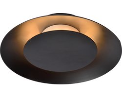 Lucide FOSKAL - Plafonnière (Plafondlamp) - Ø 21,5 cm - LED - 1x6W 2700K - Zwart
