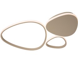 Lucide SAMLING - Plafonnière (Plafondlamp) - LED Dimbaar - CCT - 1x30W 2700K/4000K - Taupe