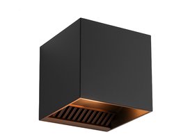 Luminize buitenlamp met schemersensor - wandlamp met dag en nacht sensor - 12x12x12cm - 2700k - 12w - zwart - LED