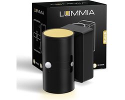 LUMMIA® Oplaadbare Wandlamp - Wandlamp Oplaadbaar - Wandlamp Binnen - 2700K - Bewegingssensor - Dimbaar - 3000mAh - 8,8 x 4,8 cm