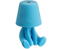 Luxus Bins Brother Tafellamp - Blauw - Mr Where - Decoratieve Tafellamp - Tafellamp slaapkamer - Draadloos - Dimbaar