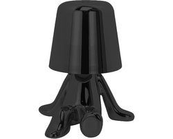 Luxus Bins Brother Tafellamp - Zwart - Mr Wonder - Decoratieve Tafellamp - Tafellamp slaapkamer - Draadloos - Dimbaar