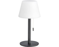 Luxus - Tafellamp Billy - Zwart - 30cm - Tafellamp Slaapkamer - Decoratieve tafellamp - Draadloos - Oplaadbaar