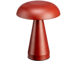 Luxus - Tafellamp Touch - Sofia - Bordeaux - 21cm - Tafellamp Slaapkamer - Decoratieve tafellamp - Draadloos - Oplaadbaar - Dimbaar