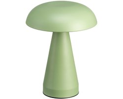 Luxus - Tafellamp Touch - Sofia - Olijfgroen - 21cm - Tafellamp Slaapkamer - Decoratieve tafellamp - Draadloos - Oplaadbaar - Dimbaar