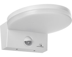 Maclean - LED Wandlamp - PIR Bewegingsmelder - Wit - 15W - IP65 - 4000K