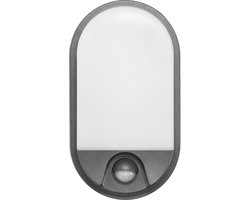 NEFRYT LED Buitenlamp met Bewegingssensor – Tuinverlichting 4000K – Buitenverlichting met IP54 - Muur / Wandlamp 1100lm – buiten IK08 - Antraciet