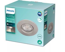 Philips Dive badkamerinbouwspot - 1-lichts - nikkel