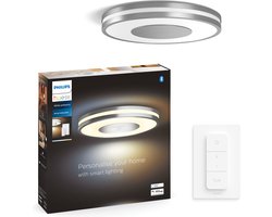 Philips Hue Being plafondlamp - warm tot koelwit licht - aluminium - 1 dimmer switch