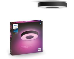 Philips Hue Infuse plafondlamp - wit en gekleurd licht - zwart - 38cm