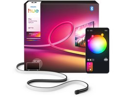Philips Hue Play Pro entertainment LED-strip - 55 tot 65 inch TV - aanpasbaar wit en gekleurd licht - knipbaar - TV- sync - slimme verlichting