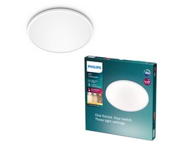 Philips Superslim 27K Plafonniere - LED - 15W - Wit