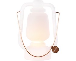 QAZQA storm - Moderne LED Dimbare Staande Buitenlamp | Staande Lamp voor buiten met Dimmer - 1 lichts - H 300 mm - Wit - Buitenverlichting