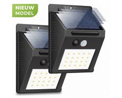 Solar Buitenlamp - 2 stuks - Bewegingssensor - 20 LED - Waterdicht - Buiten & Tuin sensor - Buitenverlichting op Zonne-energie - 2026 Model