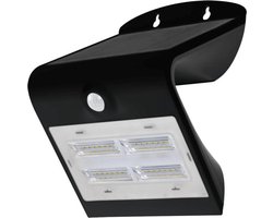 Solar wandlamp buiten 'Carl II' - Warm wit licht - Buitenlamp met sensor - Schijnwerper met bewegingssensor - Tuinverlichting op zonne-energie