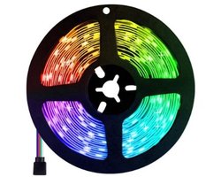 Top Kwaliteit Led Strip 5050 RGB - Led Strip 5 Meter - Led Strips Met 44 Keys Afstandsbediening Met Batterij aansluiting
