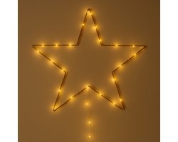 ZoeZo - Sterrenlampje LED Goud – 100 LED Ster Lamp – Nachtlampje & Kinderkamerverlichting - Wandlamp - Wanddecoratie