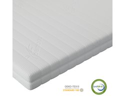 Ada Sleep® Koudschuim matras 120x200 cm - 14 cm - ventilerend - hypoallergeen - wasbare hoes - CertiPUR® en Okoetex gecertificeerd - Ergonomische ondersteuning