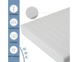 Ada Sleep® Koudschuim matras 60x120 cm - 10 cm ventilerend - hypoallergeen - wasbare hoes - CertiPUR® en Okoetex gecertificeerd - Ergonomische ondersteuning