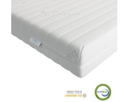Ada Sleep® Koudschuim matras 80x190 cm - 14 cm ventilerend - hypoallergeen - wasbare hoes - CertiPUR® en Okoetex gecertificeerd - Ergonomische ondersteuning