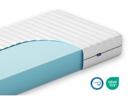 Akkon® Koudschuim Matras 140x200 - 20 cm dik | Orthopedisch - Hybrid Koudschuim HR45 - Premium Kwaliteit - 50 nachten proefslapen