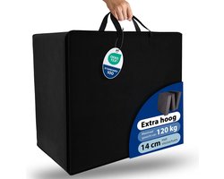 Beautissu VS95 Praktische Draagtas voor Opvouwbare Matras Model XXL 140x200 cm – Robuuste Opbergtas Vouwmatras Hoes – Ideale Bescherming & Gemakkelijk Transport met Ritssluiting – Zwart