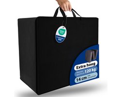 Beautissu VS95 – Robuuste Draagtas voor Opvouwbare Matras Model XXL 120x200 cm – Gemakkelijk Transport met Ritssluiting – Zwart