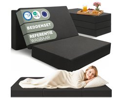 Blumtal Opvouwbaar Matras - 3-Delig vouwmatras - Draagbaar matras - Logeermatras - 15 cm dik - 200 x 120 cm