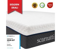 Comfort Tweepersoons Matras 180x200 cm - 2in1 Koudschuim en Traagschuim - logeermatrassen - Matrassen - 180 x 200 - 18 cm