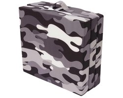 Densi Opvouwbare matras - Camouflage - 3-delig vouwmatras - Wasbare hoes - Logeermatras - logeerbed - 190x70x9cm