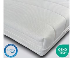 EasyBedden®  90x220 Kindermatras - 17 cm dik | Koudschuim Hybride Schuim - Luxe Tijk - 100 % Veilig - ACTIE !!!