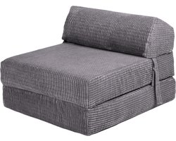 Kids Opvouwbare Matras - Zetelbed - Kinderen Vouwmatras - Logeermatras Opvouwbaar - Kinder Opvouwbaar Matras 1 Persoons - Logeerbed voor Kinder