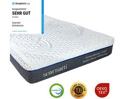 Koudschuim matras 120x200 cm - Memory Foam - Met bamboe Tijk - Matrassen 2in1 - Eenpersoonsmatrassen - Twijfelaar matras - logeermatrassen 120 x 200 - 18 cm