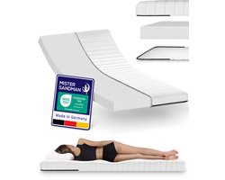 Matras 100x200 cm - Comfortschuim - Wit - Matrassen - Zacht- Mister Sandman - Goede kwaliteit