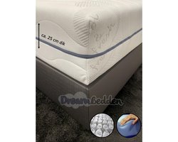 Matras 140x220 9-zones XXL HR45 koudschuim micropocketvering ca. 25 cm dik