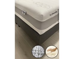 Matras 180x200 - Aegis Prestige - Nasa Traagschuim - 7-zones pocketvering -  ca. 25cm dik - Ortopedisch Soft