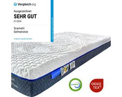 Matras 90x190 - 18 cm - matrassen Bamboe Nasa 2in1 - Koudschuim / Traagschuim matras - logeermatrassen - Nasa