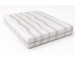 Nessa® - 120x200 Orthopedisch Cooltouch Pocketvering Koudschuim matras - 7-Zones ondersteuning - Verkoelende en Wasbare tijk