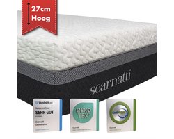Premium Matras 160x200 - 27 cm hoog - 2in1 Koudschuim / Traagschuim - Extra Comfort Tweepersoons matrassen - Bamboe tijk - logeermatrassen - 160 x 200 cm