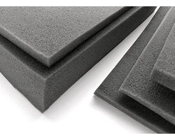 Scarnatti® Schuimmatras - Gray RG28/44 schuimrubber, schuimplaat, middelhard - 200 x 90 x 2 cm