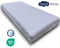 Sleep Sense® - matras 90x200 - circa 14 cm - Koudschuim - HR55 - premium afritsbare hoes - Oekotex Certipur gecertificeerd - Gratis levering