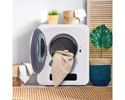 Afzuigdroger - RVS Wasdroger 3,5 kg - Meervoudige filtratie - 6 programma's - 6 functies - Oververhittingsbeveiliging - wandmontage [Energieklasse C] - 850 W wit