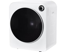 CozyLiving Mini wasdroger 2,5 kg - Energiebesparend - wandmontage - Duurzame Wasdroger - Eenvoudige bediening - 200 minuten timer - Dubbele filters - RVS Vat - Met oververhittingsbescherming - 65°C geschikte droogtemperatuur