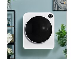 Geventileerde droger wasdroger -roestvrijstalen droger 3 kg -830 W wit drievoudig filter -5 programma's wit oververhittingsbeveiliging-Wandmontage-Energieklasse C