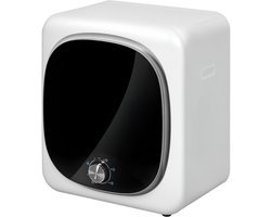 HOMCOM-Wasdroger-48x40x56cm-Koudgewalste plaat-Wit